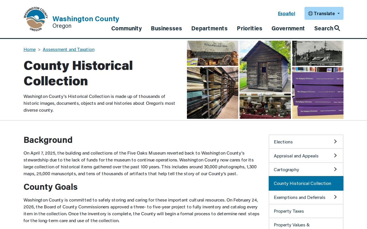 Washington County city directory research route at the County Historical Collection