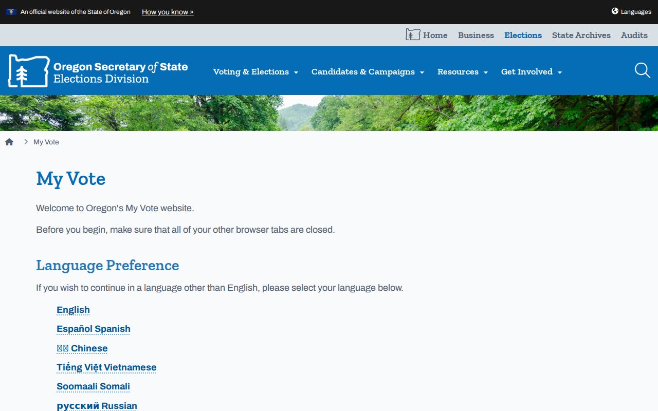 Washington County residents directory Oregon voter services