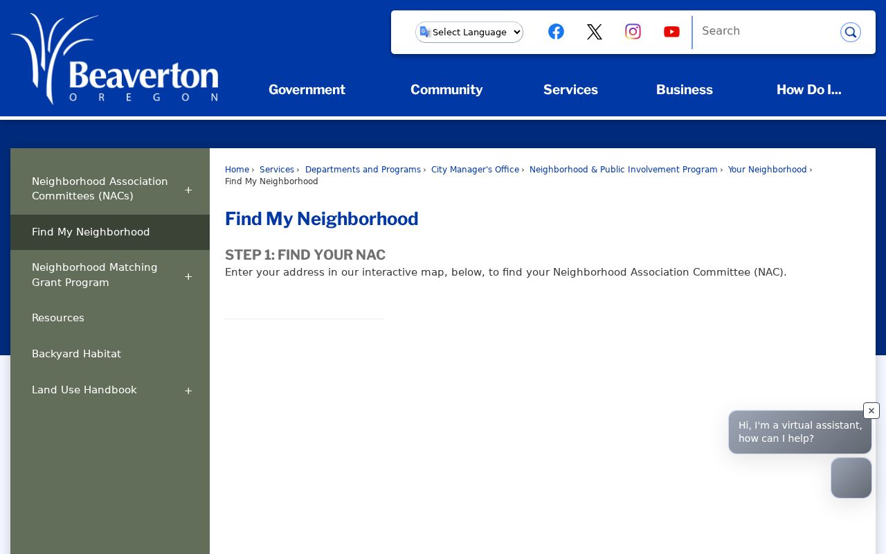 Washington County neighbors Beaverton neighborhood associations map